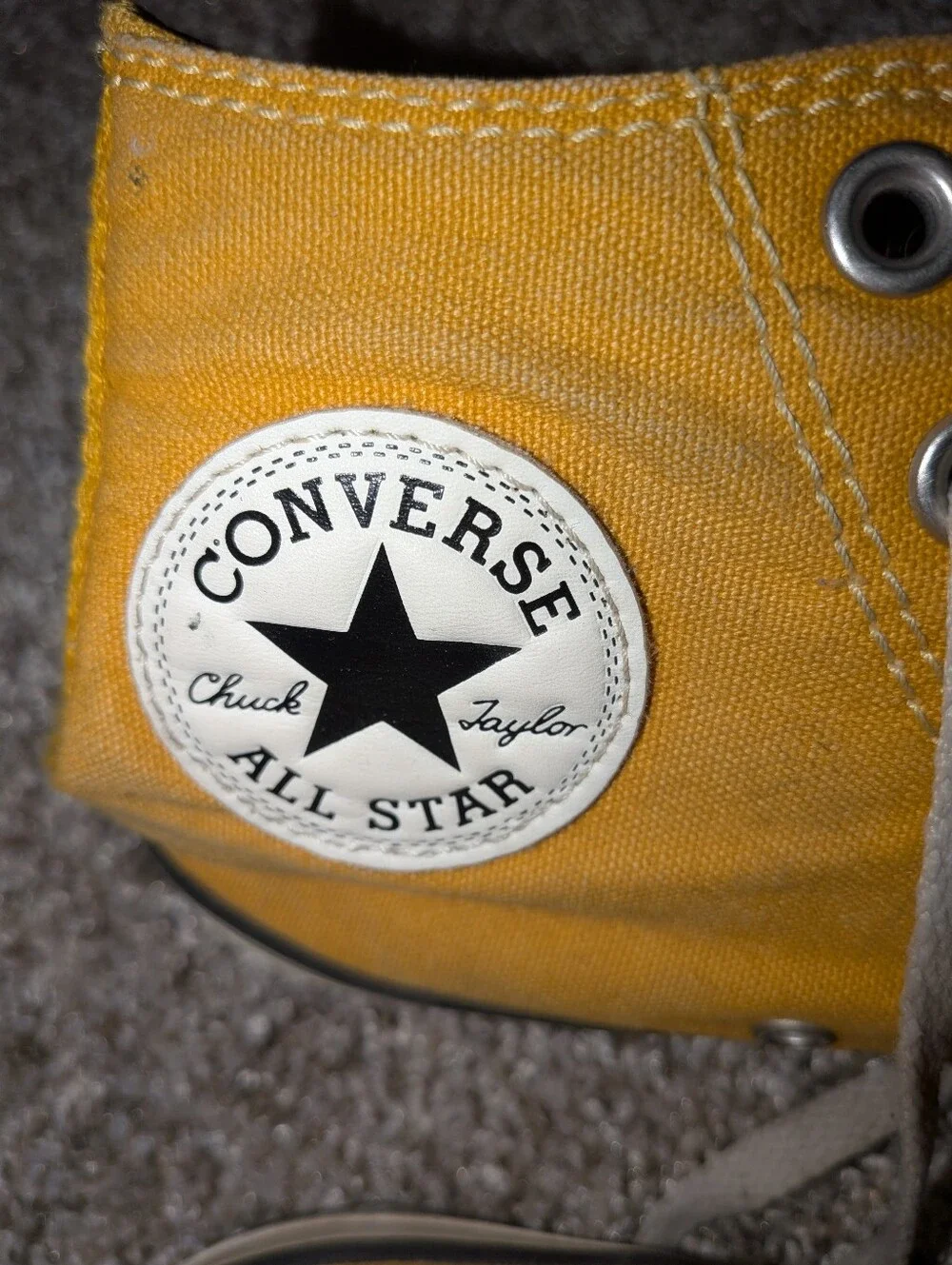 Converse Yellow High-Top All Star Sneakers